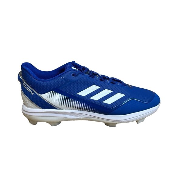 ADIDAS ICON 7 TPU BASEBALL CLEATS MENS SIZE 14 S23878 ROYAL BLUE WHITE LOGO NEW - Picture 1 of 8